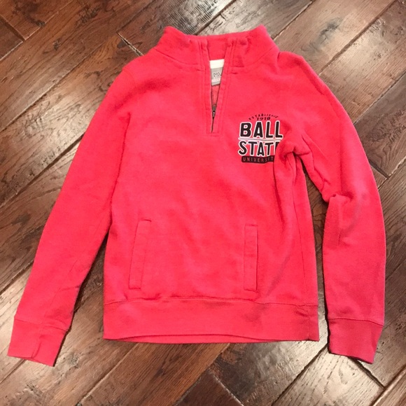 Women’s Ball State University Zipper Sweat Top USED - Picture 1 of 2
